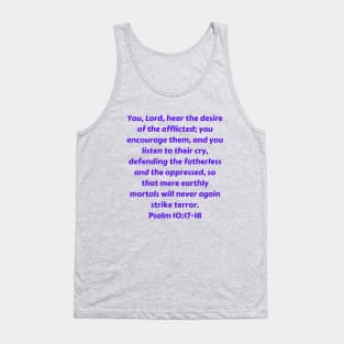 Bible Verse Psalm 10:17-18 Tank Top